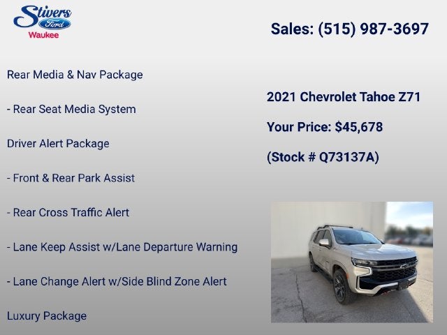 2021 Chevrolet Tahoe Z71