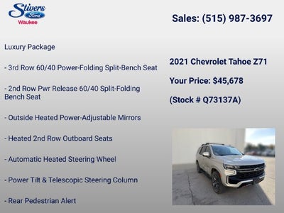 2021 Chevrolet Tahoe Z71