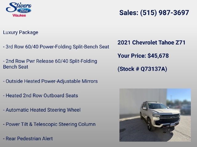 2021 Chevrolet Tahoe Z71