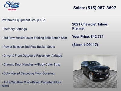 2021 Chevrolet Tahoe Premier