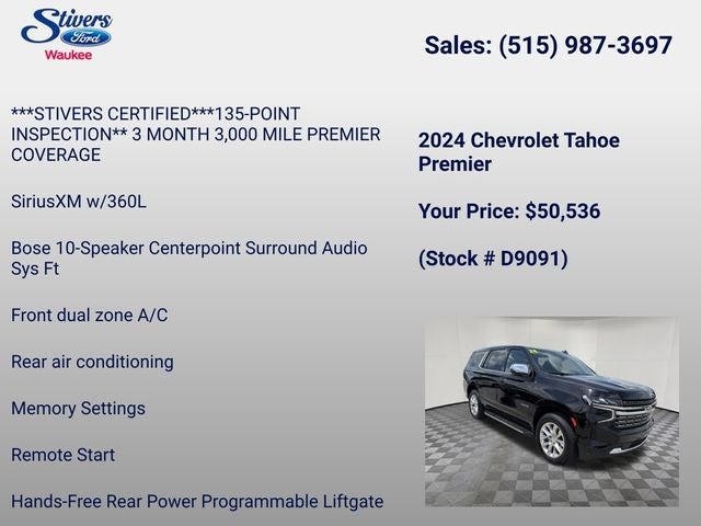 2024 Chevrolet Tahoe Premier