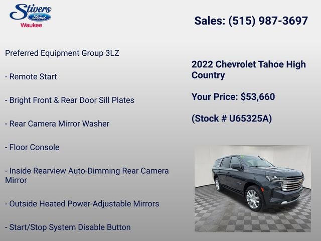 2022 Chevrolet Tahoe High Country