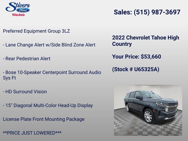 2022 Chevrolet Tahoe High Country