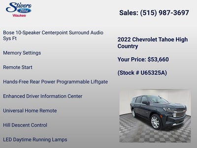 2022 Chevrolet Tahoe High Country