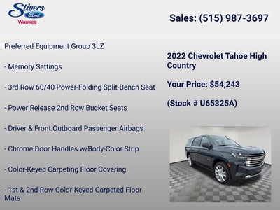 2022 Chevrolet Tahoe High Country