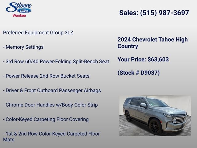 2024 Chevrolet Tahoe High Country