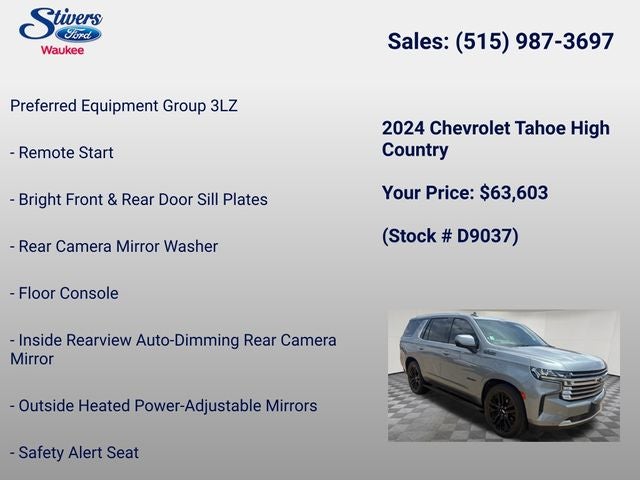 2024 Chevrolet Tahoe High Country