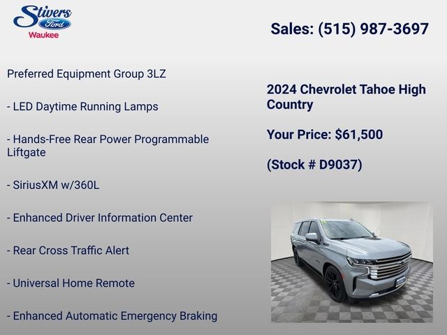 2024 Chevrolet Tahoe High Country