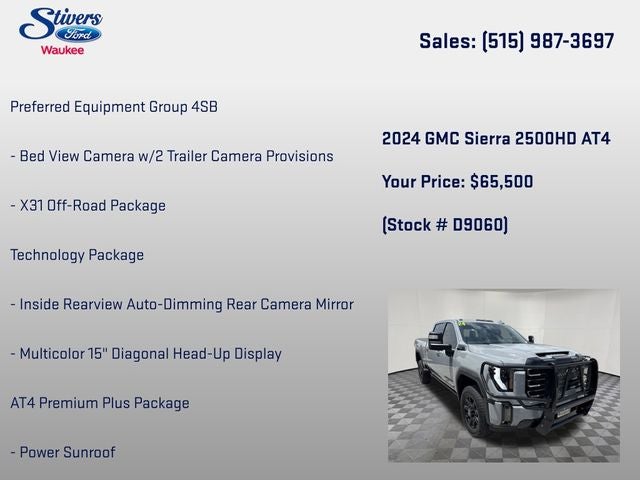 2024 GMC Sierra 2500HD AT4