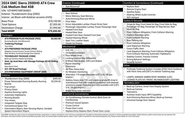2024 GMC Sierra 2500HD AT4