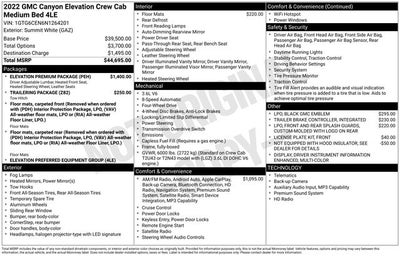 2022 GMC Canyon Elevation