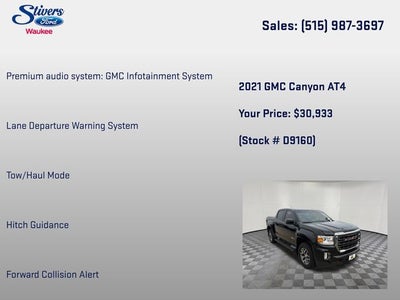 2021 GMC Canyon AT4 w/Leather