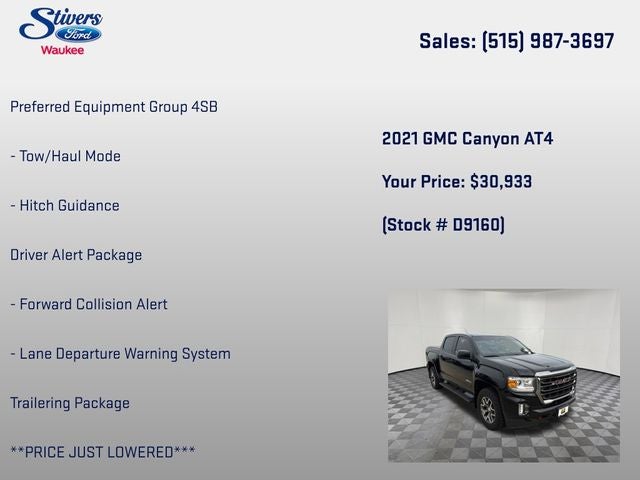 2021 GMC Canyon AT4 w/Leather