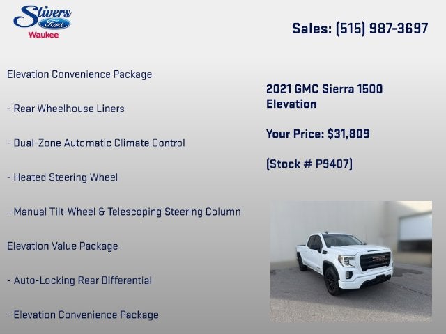 2021 GMC Sierra 1500 Elevation