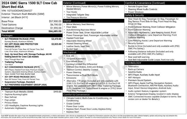 2024 GMC Sierra 1500 SLT