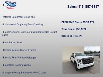 2026 GMC Sierra 1500 AT4