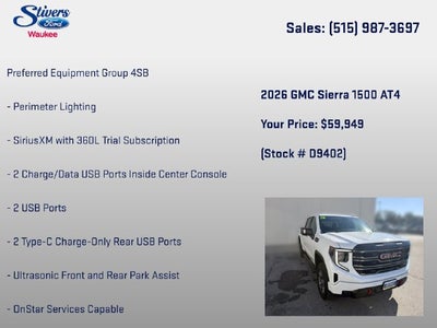2026 GMC Sierra 1500 AT4