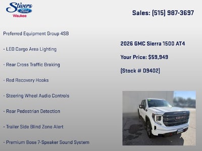 2026 GMC Sierra 1500 AT4