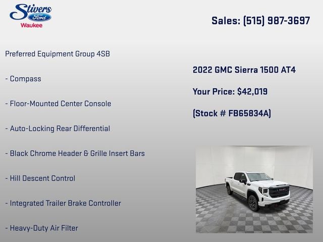 2022 GMC Sierra 1500 AT4