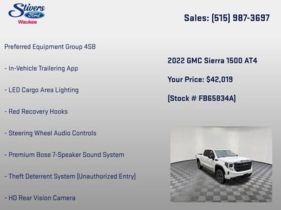 2022 GMC Sierra 1500 AT4