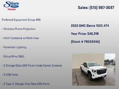 2022 GMC Sierra 1500 AT4