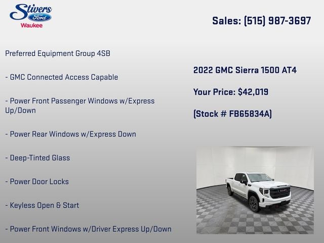 2022 GMC Sierra 1500 AT4