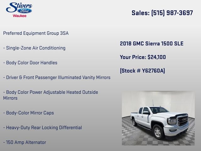 2018 GMC Sierra 1500 SLE