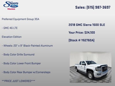 2018 GMC Sierra 1500 SLE