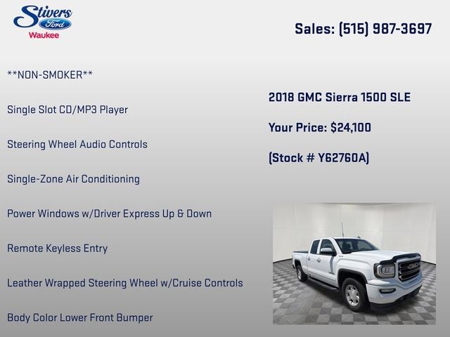 2018 GMC Sierra 1500 SLE