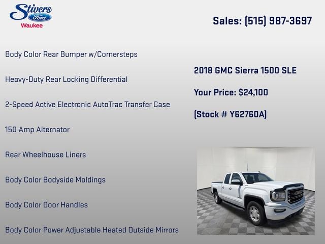 2018 GMC Sierra 1500 SLE