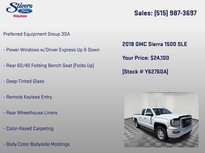 2018 GMC Sierra 1500 SLE