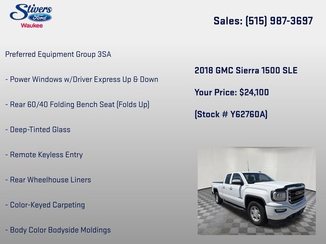 2018 GMC Sierra 1500 SLE