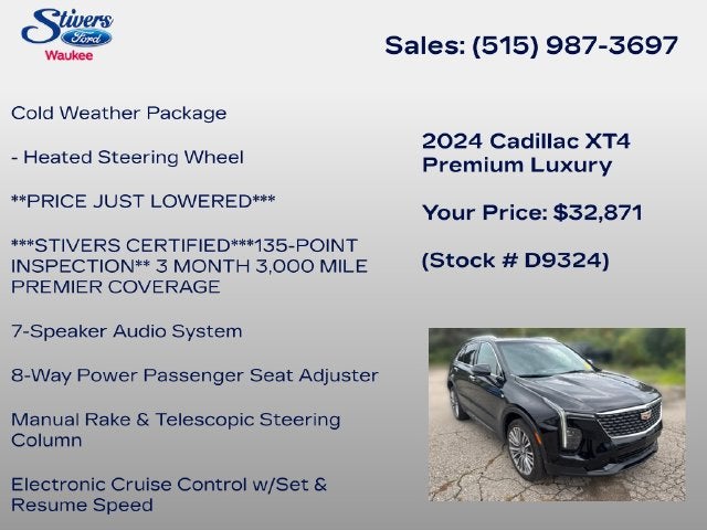 2024 Cadillac XT4 Premium Luxury