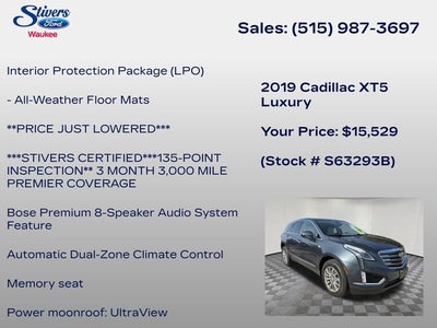 2019 Cadillac XT5 Luxury
