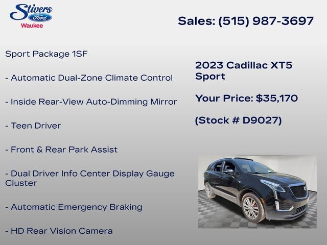 2023 Cadillac XT5 Sport