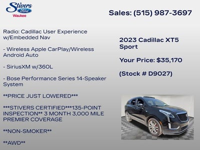 2023 Cadillac XT5 Sport