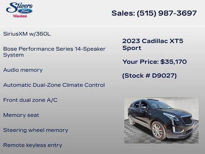 2023 Cadillac XT5 Sport