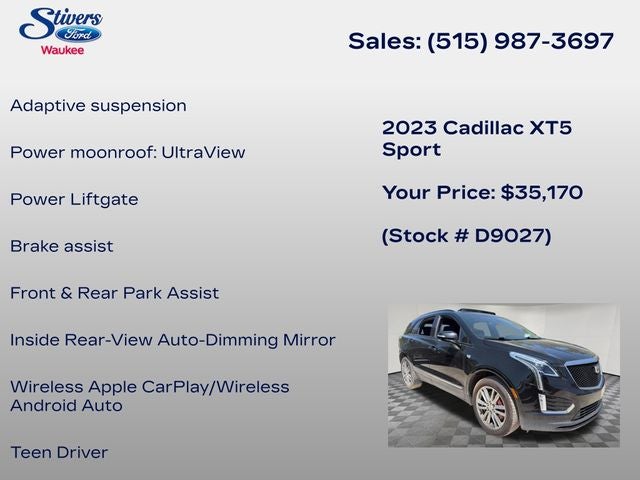 2023 Cadillac XT5 Sport