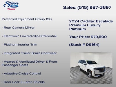 2024 Cadillac Escalade Premium Luxury Platinum