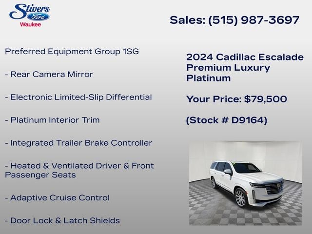 2024 Cadillac Escalade Premium Luxury Platinum