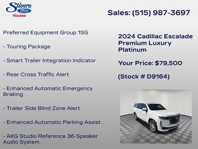 2024 Cadillac Escalade Premium Luxury Platinum