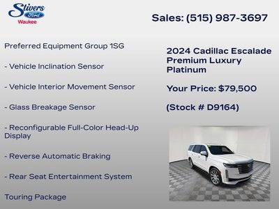 2024 Cadillac Escalade Premium Luxury Platinum