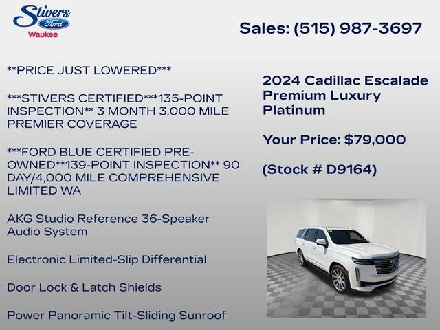 2024 Cadillac Escalade Premium Luxury Platinum