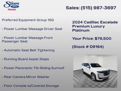 2024 Cadillac Escalade Premium Luxury Platinum