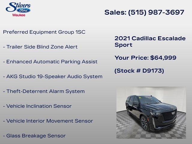2021 Cadillac Escalade Sport