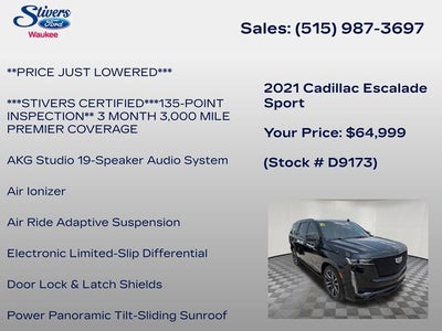 2021 Cadillac Escalade Sport