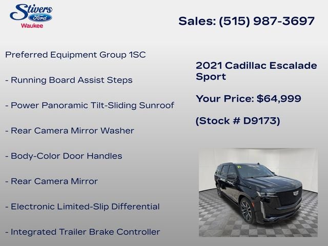 2021 Cadillac Escalade Sport