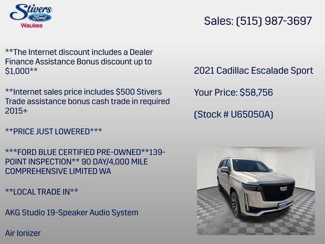 2021 Cadillac Escalade Sport