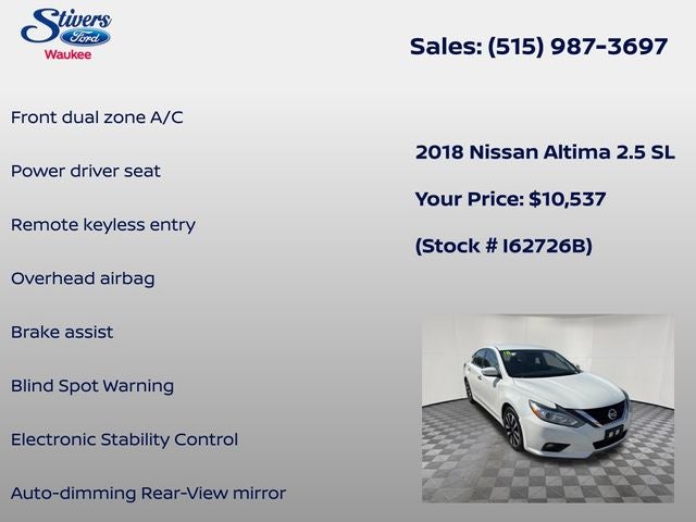 2018 Nissan Altima 2.5 SL