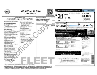2018 Nissan Altima 2.5 SL